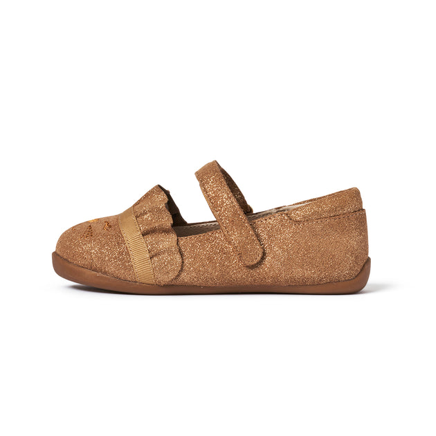 ROAM Ballet Flat  Beige Shimmer – Livie & Luca