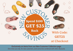 New Customer Savings. Spend $100, get $25 back with code: GET25 at checkout

Exclusively on items from our New Customer Collection page. One-time use only, for new customers, & cannot be combined with other discounts