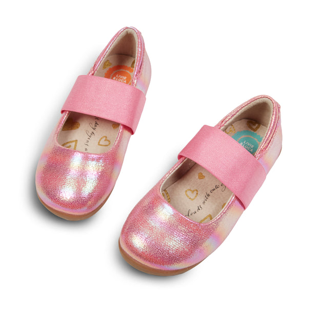 BELLA Ballet Flat | Pink Iridescent