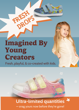 Fresh Drops! Imagined by young creators: Fresh, playful, & co-created with kids.

Ultra-limited quantities- snag yours before they're gone!