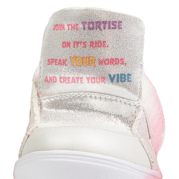 Join the tortoise on its ride. Speak your words, and create your vibe.