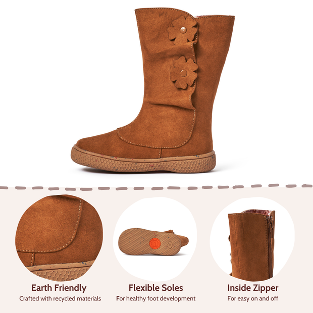 NEVE FLOWER Boot | Caramel