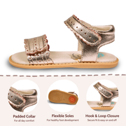 POSEY CLASSIC Sandal | Taupe Metallic